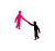 Human Figures Reaching Vinyl Car Decal Sticker – Waterproof & UV-Resistant 8"