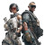 Cyberpunk Military Soldiers Vinyl Car Decal Sticker – Waterproof & UV-Resistant 8"