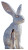 Serene Woman And Gemstone Rabbit Vinyl Car Decal Sticker – Waterproof & UV-Resistant 8"