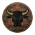 Bull Head Totem Vinyl Car Decal Sticker – Waterproof & UV-Resistant 8"