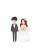 Wedding Couple Illustration Vinyl Car Decal Sticker – Waterproof & UV-Resistant 8"