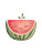 Happy Watermelon Cartoon Vinyl Car Decal Sticker – Waterproof & UV-Resistant 8"
