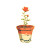 Broken Flower Pot Vinyl Car Decal Sticker – Waterproof & UV-Resistant 8"