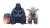 Darth Vader & Yoda Gaming Vinyl Car Decal Sticker – Waterproof & UV-Resistant 8"