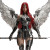 Futuristic Goddess Warrior Vinyl Car Decal Sticker – Waterproof & UV-Resistant 8"