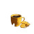Golden Coffee Cup Vinyl Car Decal Sticker – Waterproof & UV-Resistant 8"