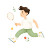 Badminton Player V5 Vinyl Car Decal Sticker – Waterproof & UV-Resistant 8"