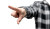 Pointing Hand Vinyl Car Decal Sticker – Waterproof & UV-Resistant 8"