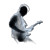 Glowing Musician Vinyl Car Decal Sticker – Waterproof & UV-Resistant 8"