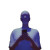 Futuristic Person Glow Vinyl Car Decal Sticker – Waterproof & UV-Resistant 8"