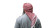 Man In Keffiyeh Vinyl Car Decal Sticker – Waterproof & UV-Resistant 8"