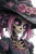 Pink Skeleton Witch Vinyl Car Decal Sticker – Waterproof & UV-Resistant 8"