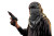 Bedouin Man Pistol Vinyl Car Decal Sticker – Waterproof & UV-Resistant 8"
