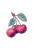 Disco Cherries Vinyl Car Decal Sticker – Waterproof & UV-Resistant 8"