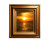 Golden Sunset Frame Vinyl Car Decal Sticker – Waterproof & UV-Resistant 8"