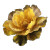 Yellow Sparkling Flower Vinyl Car Decal Sticker – Waterproof & UV-Resistant 8"