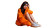 Depressed Young Woman Vinyl Car Decal Sticker – Waterproof & UV-Resistant 8"