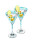 Elegant Martini Glasses Vinyl Car Decal Sticker – Waterproof & UV-Resistant 8"