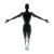 Human Silhouette Vinyl Car Decal Sticker – Waterproof & UV-Resistant 8"
