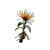 Orange Flower Vinyl Car Decal Sticker – Waterproof & UV-Resistant 8"