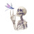 Skeleton With Dragonfly Vinyl Car Decal Sticker – Waterproof & UV-Resistant 8"