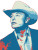 Elon Musk Cowboy Vinyl Car Decal Sticker – Waterproof & UV-Resistant 8"