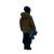 Solitary Winter Walk Vinyl Car Decal Sticker – Waterproof & UV-Resistant 8"