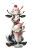 Cow Eating Sundae Vinyl Car Decal Sticker – Waterproof & UV-Resistant 8"