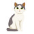 Gray And White Cat Vinyl Car Decal Sticker – Waterproof & UV-Resistant 8"