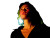 Night Portrait Vinyl Car Decal Sticker – Waterproof & UV-Resistant 8"