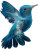 Hummingbirds In Flight Vinyl Car Decal Sticker – Waterproof & UV-Resistant 8"