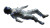 Floating Astronaut Glitch Vinyl Car Decal Sticker – Waterproof & UV-Resistant 8"