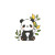 Cute Panda Sticker V2 Vinyl Car Decal Sticker – Waterproof & UV-Resistant 8"