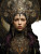 Gothic Queen Portrait Vinyl Car Decal Sticker – Waterproof & UV-Resistant 8"
