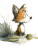 Baby Fox Exploration Vinyl Car Decal Sticker – Waterproof & UV-Resistant 8"