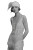 1920S Flapper Woman V3 Vinyl Car Decal Sticker – Waterproof & UV-Resistant 8"