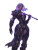 Warrior Goddess V3 Vinyl Car Decal Sticker – Waterproof & UV-Resistant 8"