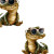Cute Crocodile Sunglasses Vinyl Car Decal Sticker – Waterproof & UV-Resistant 8"