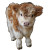 Fluffy Red Merle Cow Vinyl Car Decal Sticker – Waterproof & UV-Resistant 8"