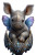 Winged Baby Rhino Vinyl Car Decal Sticker – Waterproof & UV-Resistant 8"