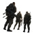 Modern Soldiers Scouting Vinyl Car Decal Sticker – Waterproof & UV-Resistant 8"