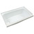Lippert Components Better Bath Bathtub | 24x40 Rectangular ABS Tub | Smooth Floor, Left Hand Drain | Parchment