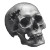 Cracked Skull Vinyl Car Decal Sticker – Waterproof & UV-Resistant 8"