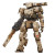 Battle Damaged Mecha Vinyl Car Decal Sticker – Waterproof & UV-Resistant 8"