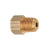 MB Sturgis Brass Propane Adapter Fitting | 1/4 Inch Female Inverted Flare x 1/4 Inch Male NPT, Easy Install, High Quality