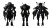 Dark Alien Mech V2 Vinyl Car Decal Sticker – Waterproof & UV-Resistant 8"
