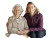 Elderly Companionship Portrait Vinyl Car Decal Sticker – Waterproof & UV-Resistant 8"