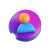 3D User Icon V2 Vinyl Car Decal Sticker – Waterproof & UV-Resistant 8"