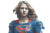 Mecha Supergirl Vinyl Car Decal Sticker – Waterproof & UV-Resistant 8"