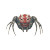 Tengu Mask Spider Vinyl Car Decal Sticker – Waterproof & UV-Resistant 8"